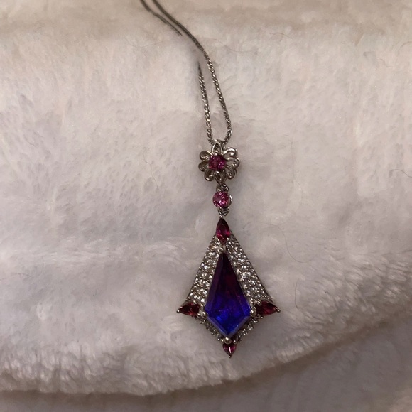 Midnight Fuscia Bracelet and Pendant 22”Chain - Picture 7 of 11